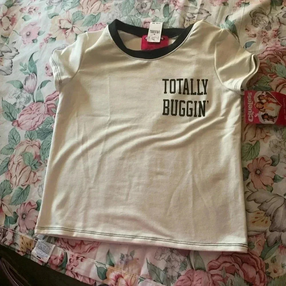 clueless Tops - Clueless Junior Girls Short Sleeve Tee-Shirt.Size Medium